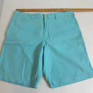 Banana Republic Aqua Blue Flat Front Shorts Size 38